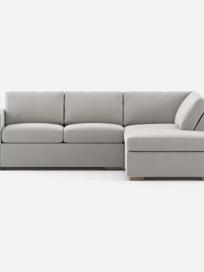 Glozin II Sectional Sofa in Latex—Gray