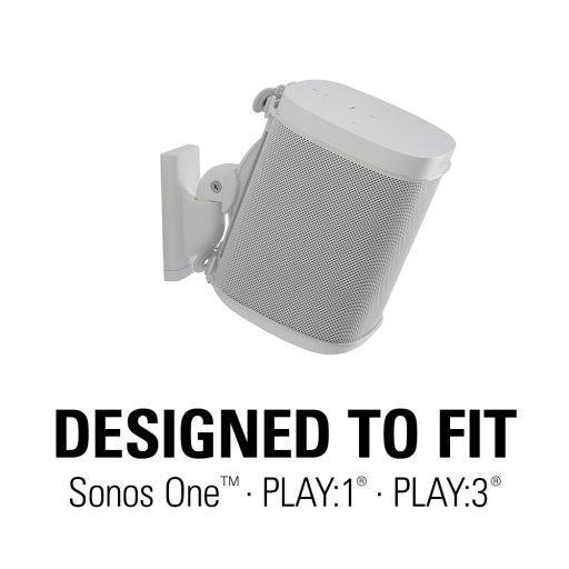 Pair Sanus WSWM22 Adjustable Speaker Wall Mount SONOS ONE, PLAY:1 & PLAY:3