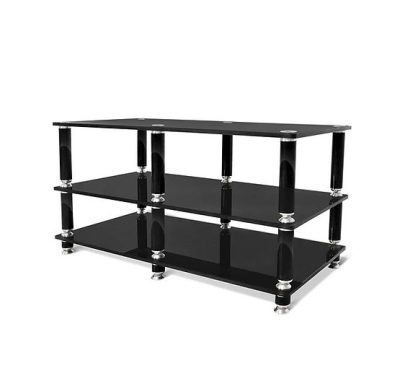 NorStone STABBL AV Black Lacquered Stand Ideal Hi-Fi Gear Or TV 1140mm