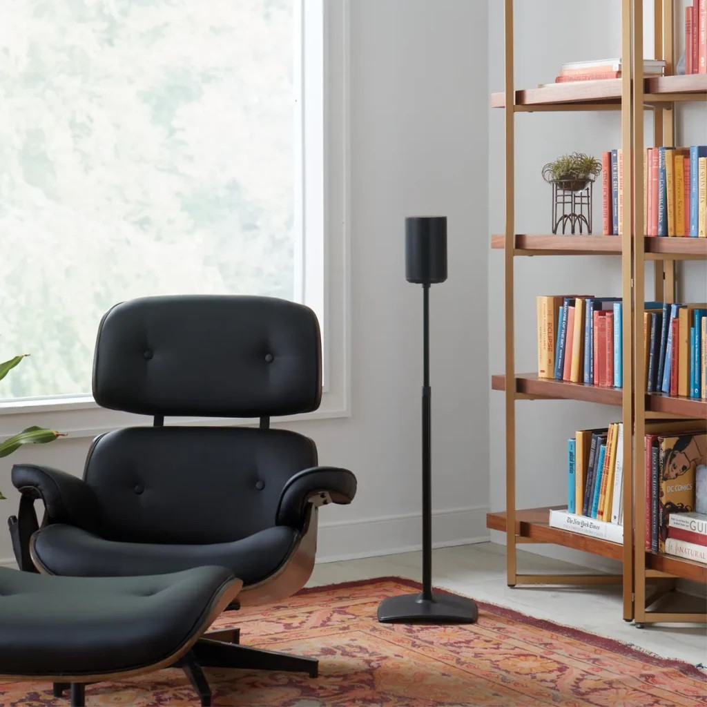 SANUS WSSE1A2 Height-Adjustable Speaker Stand for Sonos Era 100™ Black or White, Pair - Image 9