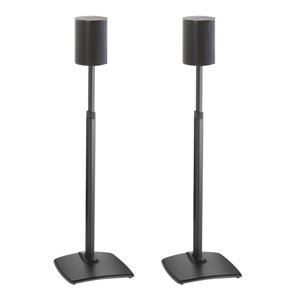 SANUS WSSE1A2 Height-Adjustable Speaker Stand for Sonos Era 100™ Black or White, Pair
