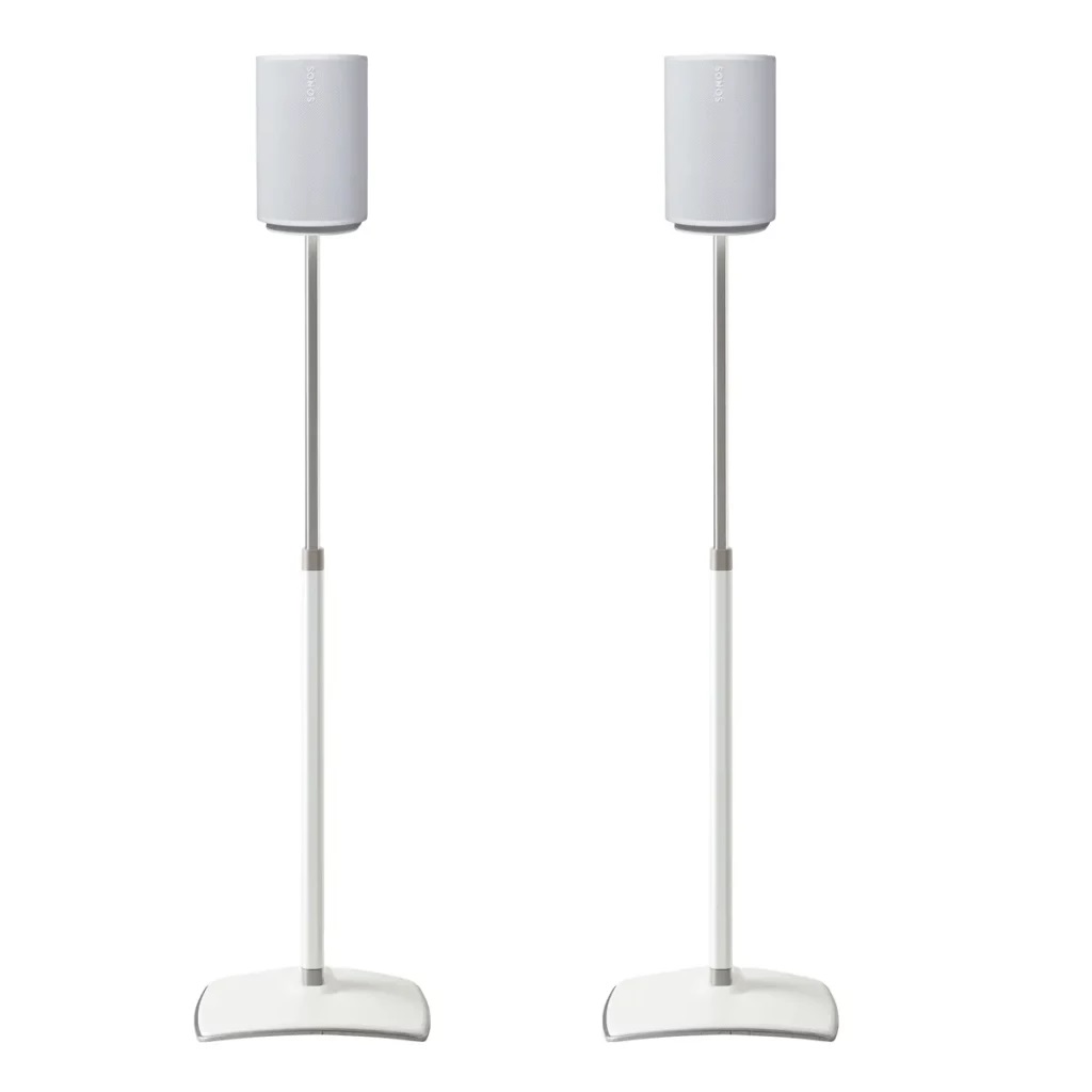 SANUS WSSE1A2 Height-Adjustable Speaker Stand for Sonos Era 100™ Black or White, Pair - Image 2