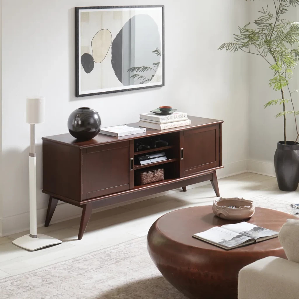 SANUS WSSE1A2 Height-Adjustable Speaker Stand for Sonos Era 100™ Black or White, Pair - Image 27