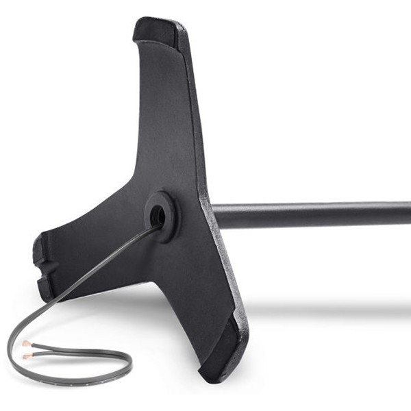 Pair Of Norstone Black Finn Edge Height Adjustable Universal Speaker Stands - Image 4