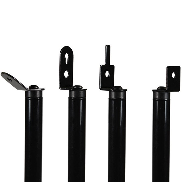 Pair Of Norstone Black Finn Edge Height Adjustable Universal Speaker Stands - Image 5