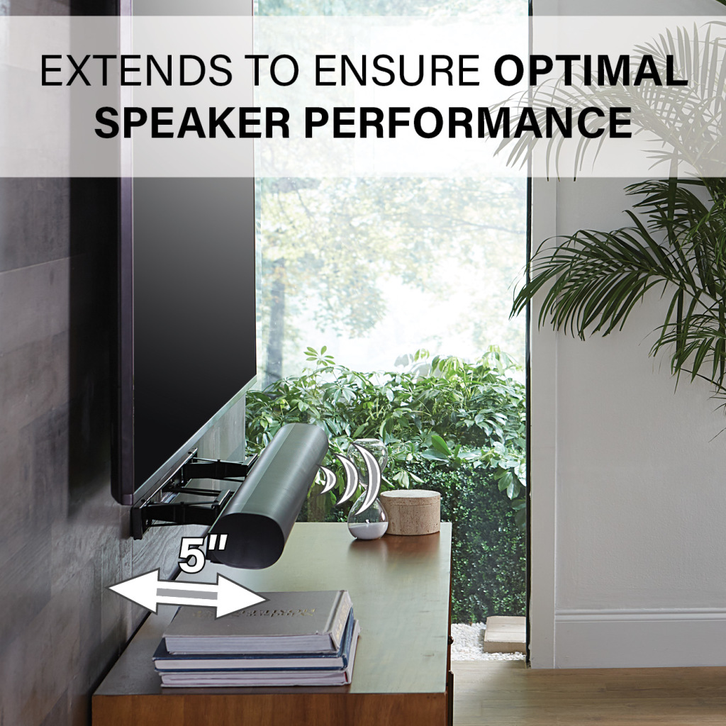 Open Box SANUS WSSAWM1-B2 Extendable Soundbar Wall Mount Designed For Sonos Arc / Arc UltraSound bar - Image 11