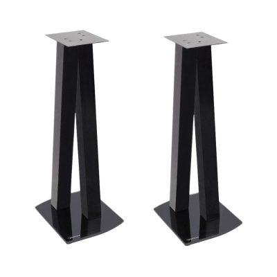 Norstone Walk 72cm High Speaker Stands (Pair) Glossy Black