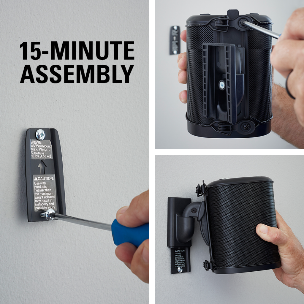 Pair Sanus WSWM22 Adjustable Speaker Wall Mount SONOS ONE, PLAY:1 & PLAY:3 - Image 10