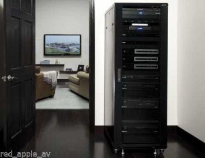 SANUS CFR2136 70.5" Tall 36U Component Audio Visual AV Rack Pre Assembled